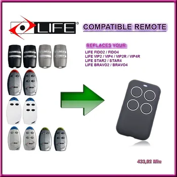 

LIFE VIP2 VIP4 FIDO2 FIDO4 VIP2R VIP4R remote control 433,92Mhz Compatible LIFE VIP2 VIP4 FIDO2 FIDO4 VIP2R VIP4R remote control