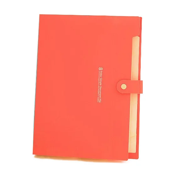 

Portable Accordion Document File Folders Expanding Letter Organizer,8 Pockets,watermelon red