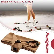 Детские женские брюки для катания на коньках, свободный размер, штаны для фигурного катания, теплые длинные колготки для катания на коньках с обувью