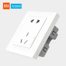 Умный светильник Xiaomi Aqara с управлением ZigBee, настенный выключатель, розетка для смартфона, приложение Xiaomi, Беспроводное дистанционное устройство для умного дома