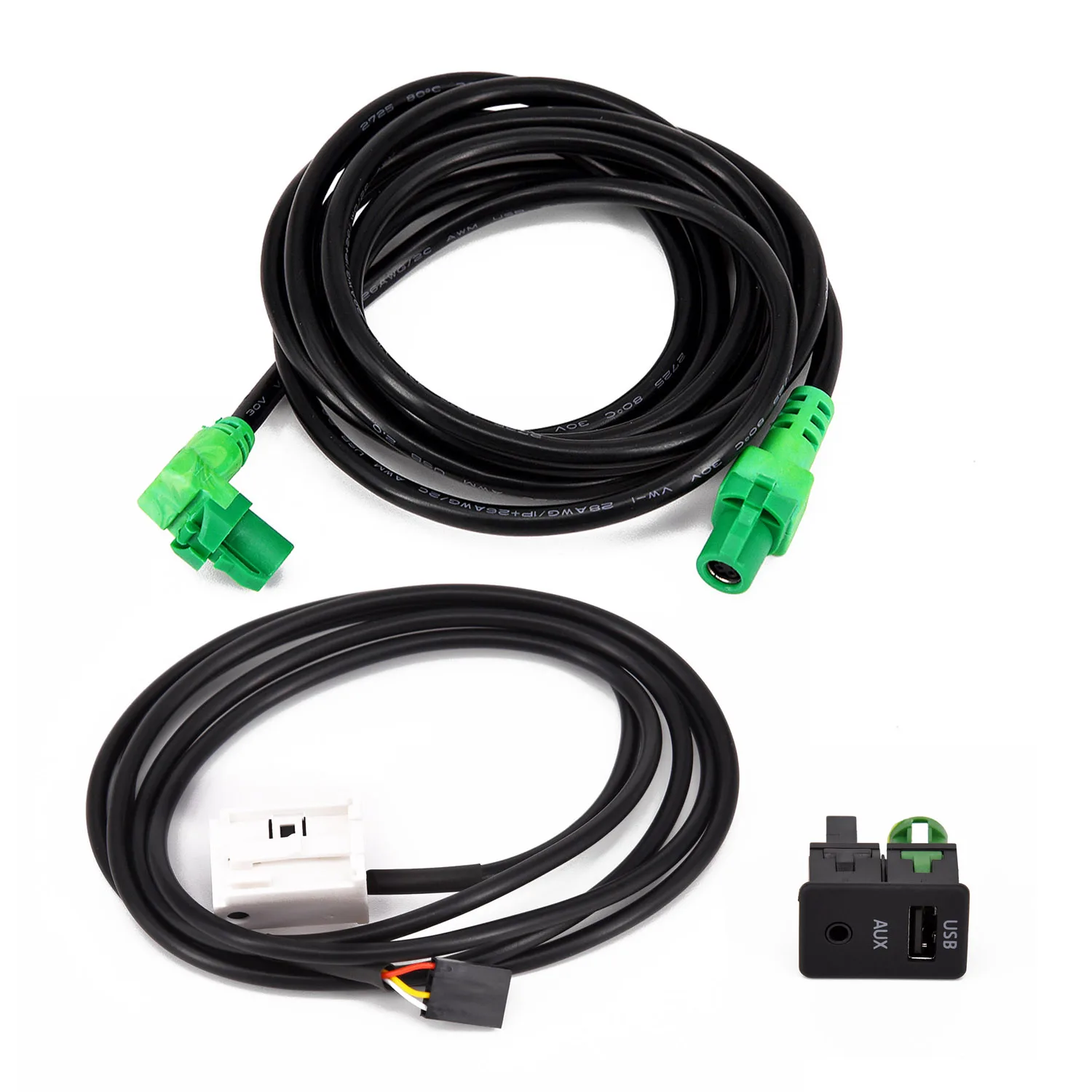 1xAux in переключатель с USB провод кабель адаптер для BMW 3 5 серии E87 E90 E91