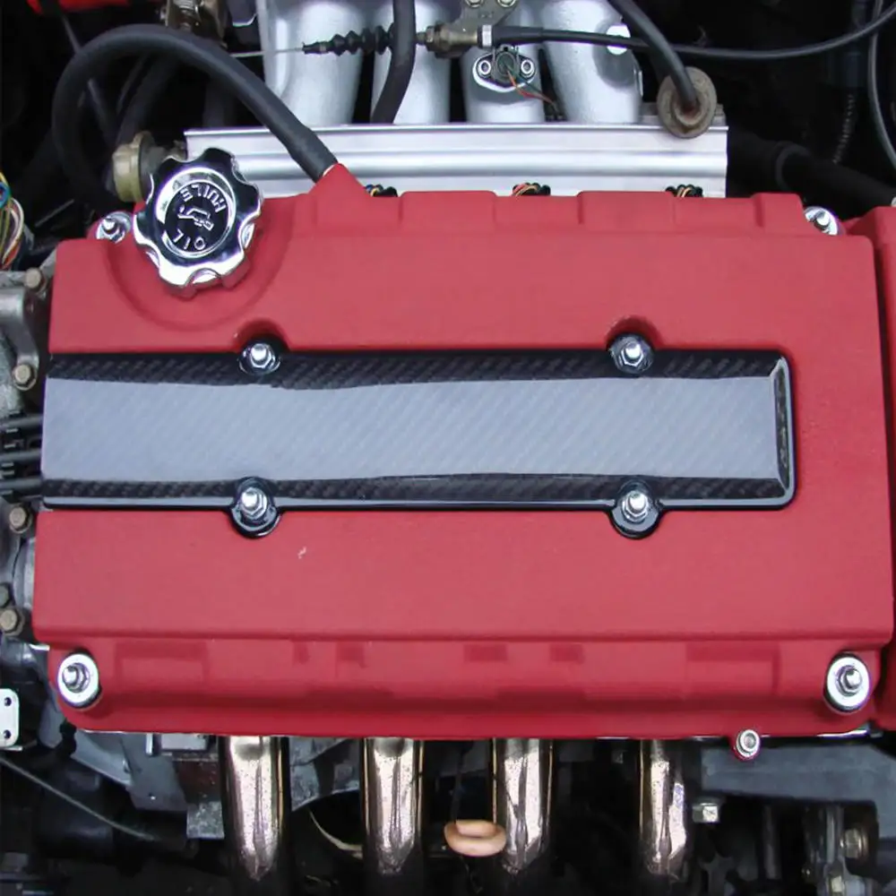 Крышка клапана из углеродного волокна вставка свечи зажигания для Honda B18 B16 B Series