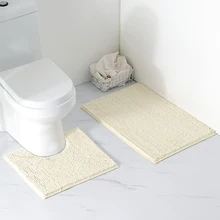 2 шт микрофибра коврик для ванной набор напольный коврик ковер Домашние коврики для спальни туалет коврик для ванной Коврик противоскользящий машинная стирка ковер