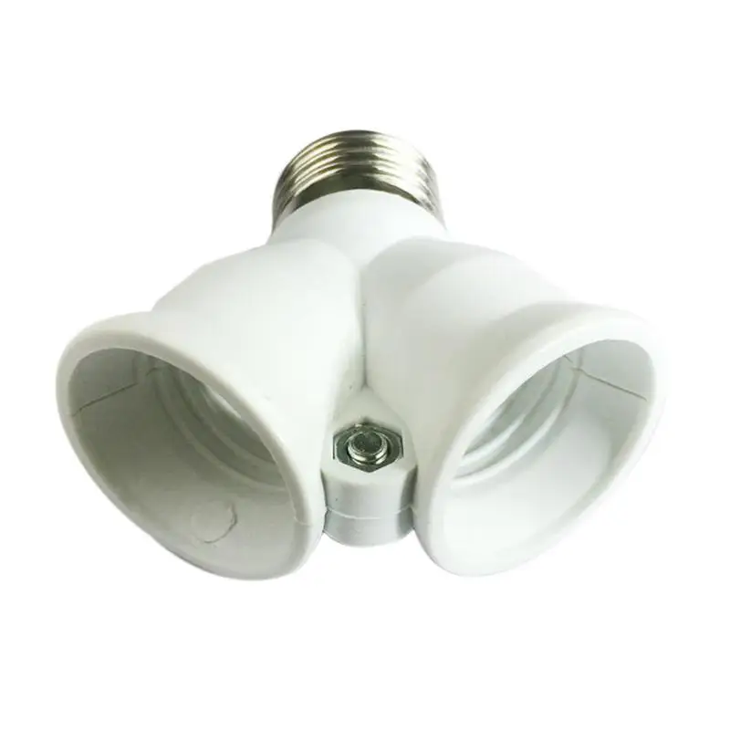 

E27 Lamp Bulb Holder Adapter Converter 1 To 2 To Light Socket Base For Table Light LED Lamp