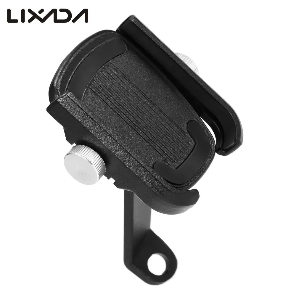 

Metal Bike Cellphone Holder Clipper Bicycle Front Handle Bar GPS Navigator Support Freely Rotatable Bracket