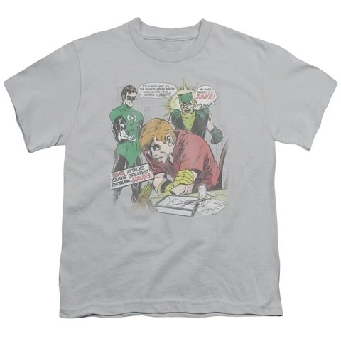 Trevco Зеленый Фонарь-Speedy Junkie с коротким рукавом Youth 18-1 Tee Silver-XL |