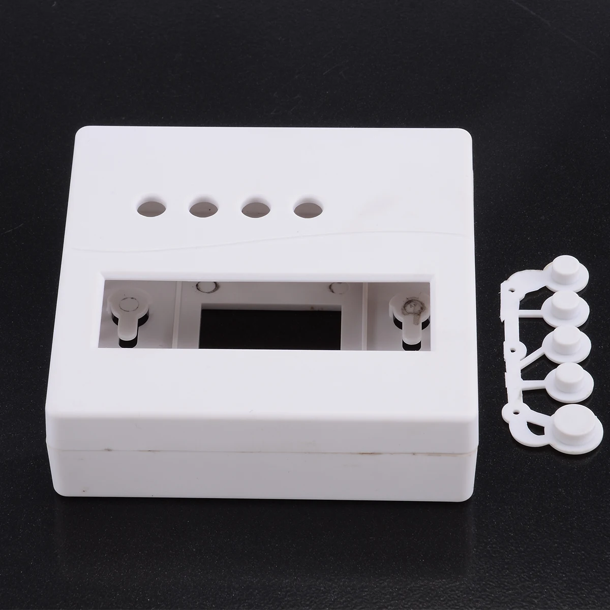 

Waterproof White Cover Plastic Electronic Cable Project Box Enclosure Case for DIY LCD1602 with Button Caps