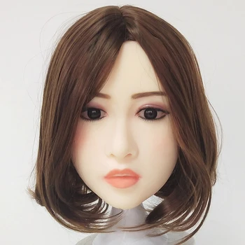 

tpe Oral Sex Doll Head fits 140cm to 176cm Full Size Lifelike Real Doll with Customize Wig and Eyes M16 Screw Thread