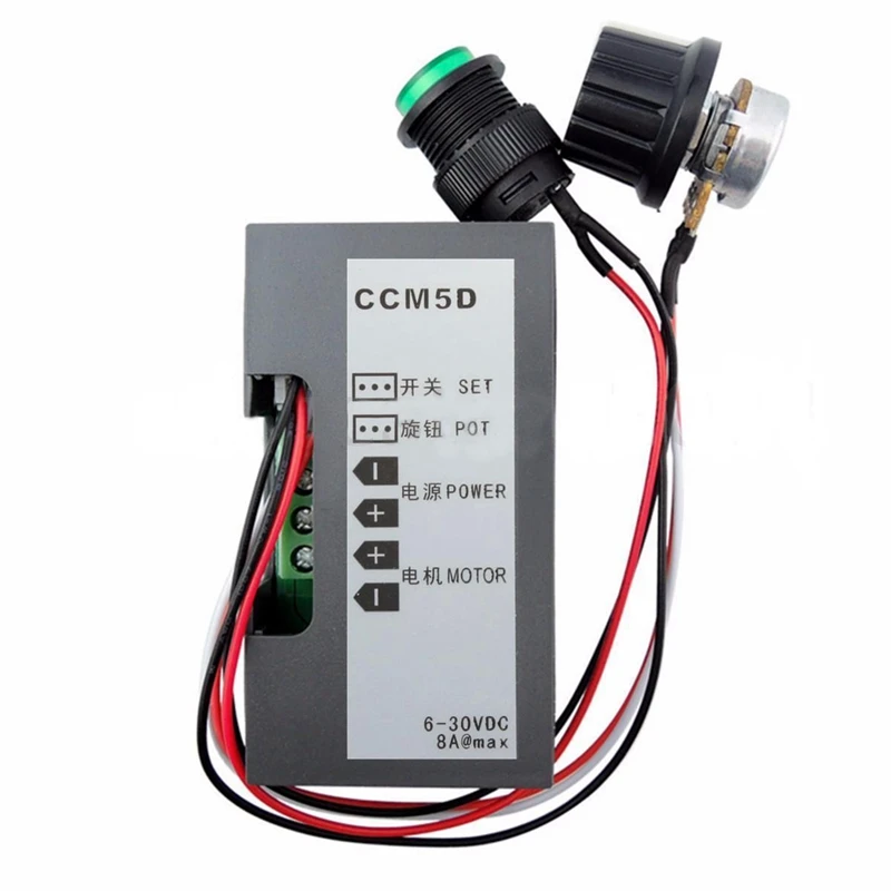 DC 6 30V 12V 24V Max 8A ШИМ 16kHz контроллер скорости двигателя цифровой дисплей