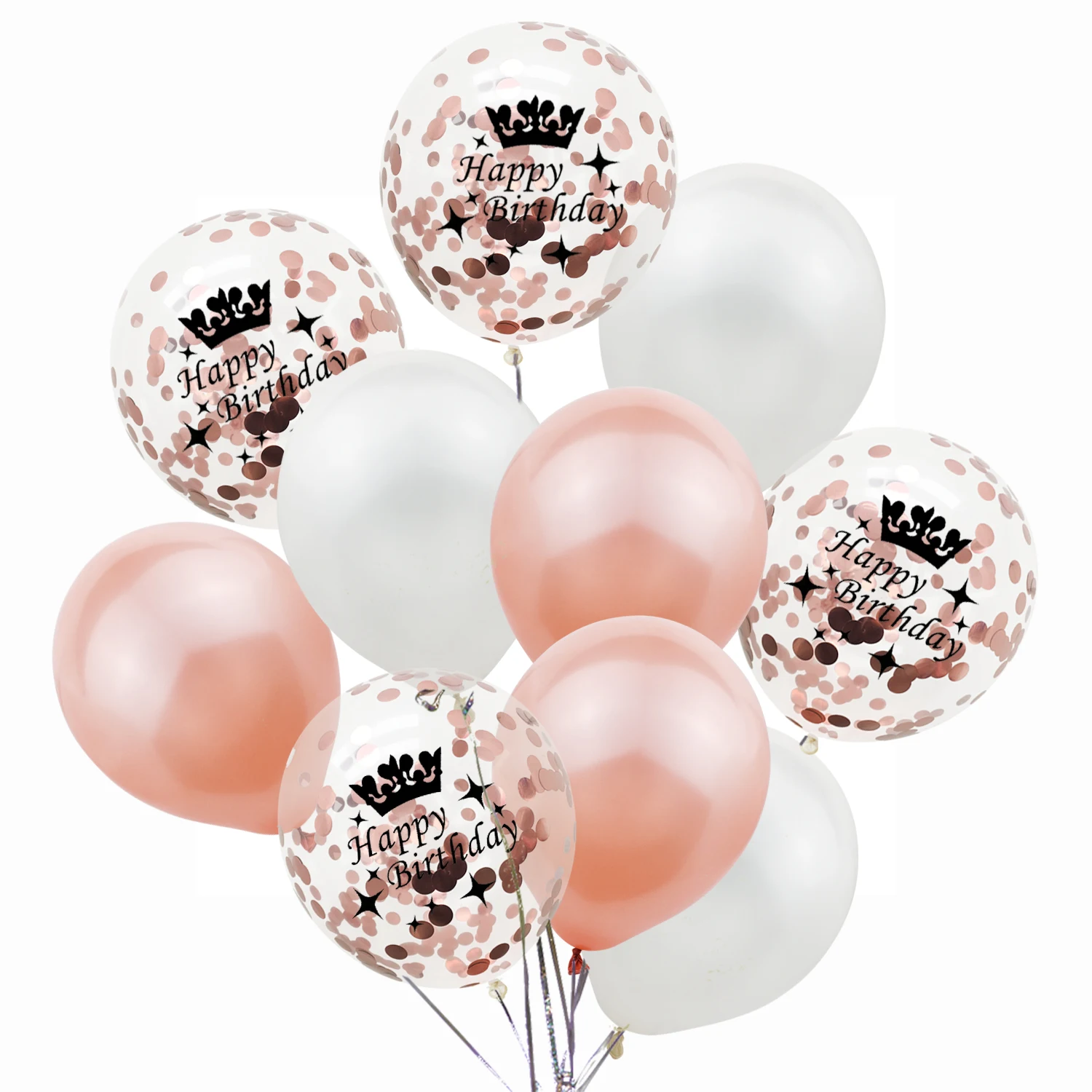 Amawill розовое золото 35th День Рождения украшения комплект конфетти шары 35 лет День Рождения Декор юбилей принадлежности 65D