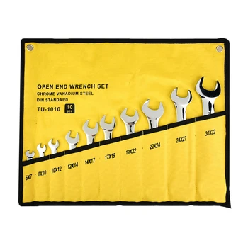 

TU1010 10pcs Spanner Wrench Set Universal Wrench Chrome Vanadium Steel Double Open End Spanner anahtar takimlari