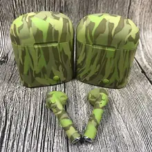 EastVita камуфляж i7s TWS мини беспроводные Bluetooth наушники стерео наушники-вкладыши и 750ма зарядная Коробка микрофон для смартфона r25