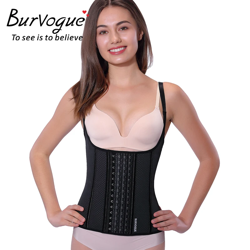 

Burvogue Adjustable Shoulder Strap Waist Trainer Vest Corset Women Body Shaper Waist Cincher Tummy Control Slim Corset Shapewear