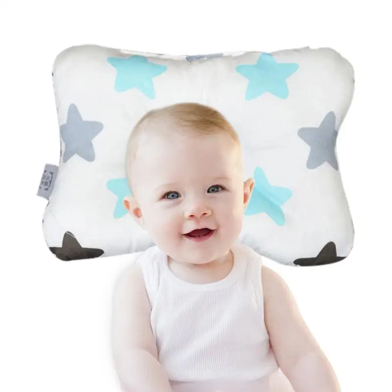 

Cartoon Baby Head Shaping Pillow Breathable Cotton Headrest for 0-1 Years Old