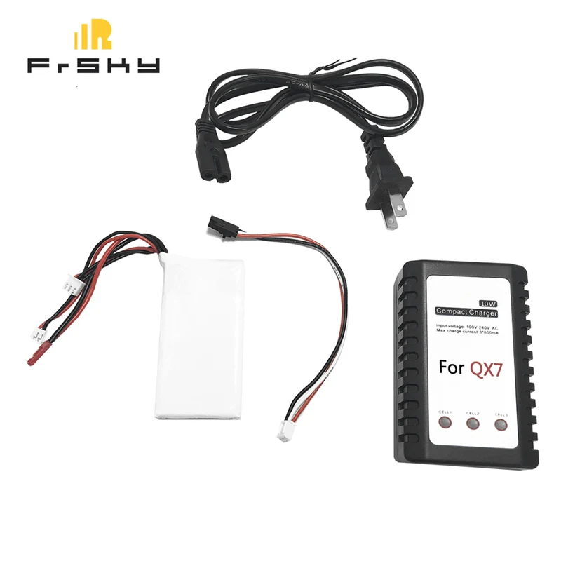 

Battery Charger Upgrade Kit with 7.4V 2000mAh Lipo Battery for FrSky ACCST Taranis Q X7 Radio Transmitter RC Drone