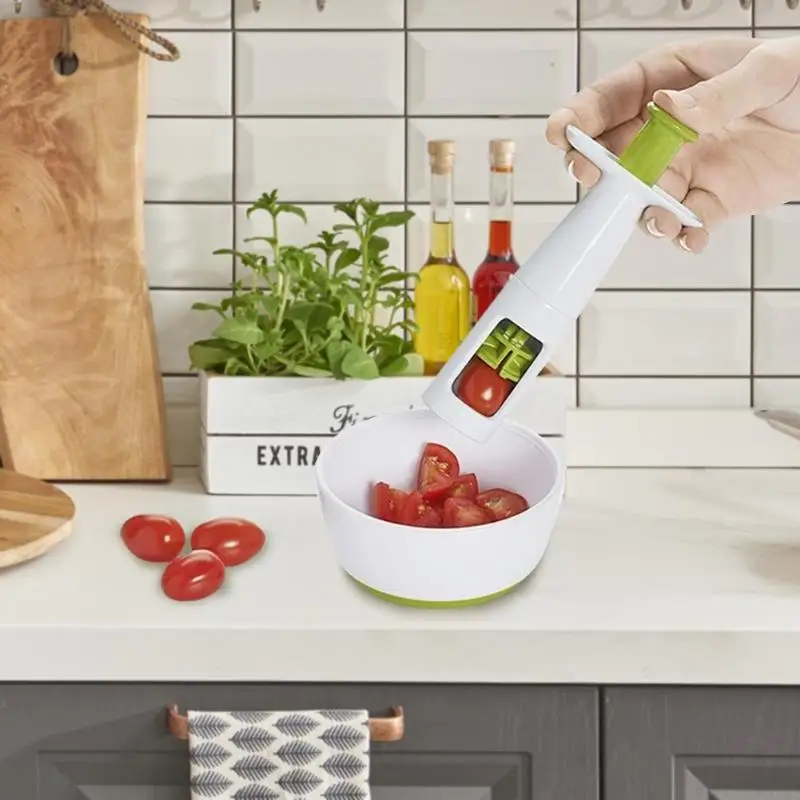 

Multifunctional Grape Slicer Cutter Vegetable Fruit Slicer Cherry Tomato Slicers Fruit Vegetable Cutter Kitchen Gadgets
