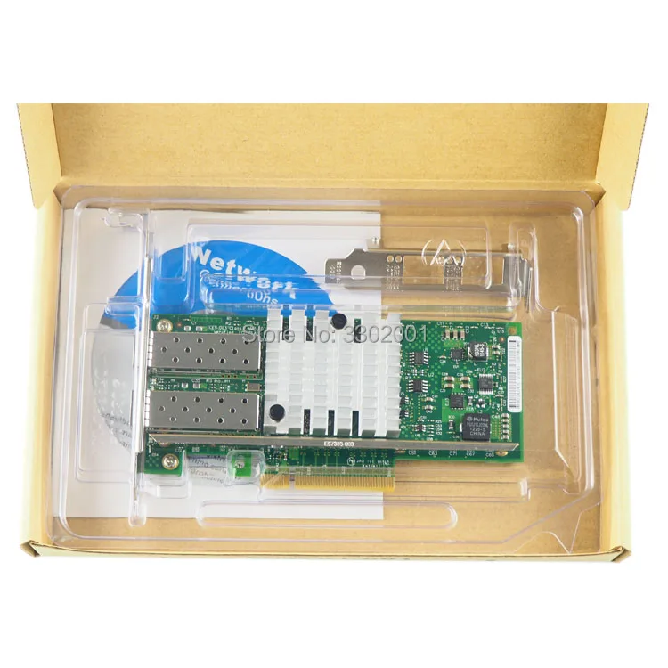 FANMI X520-DA2 10GBase PCI Express x8 82599ES чип двухпортовый сетевой адаптер Ethernet E10G42BTDA, SFP не входит в комплект