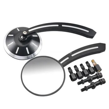 

Motorcycle Aluminum Edge Cut Rear View Mirrors Fits For Harley Sportster 883 1200 90-18 Street Glide 06-18 Dyna 84-18 New