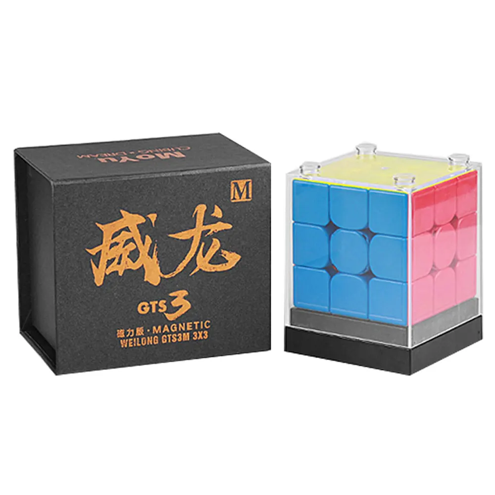 Moyu WeiLong GTS V3M Магнитный куб волшебный головоломка 3x 3 скоростной Weilong 3M/GTS3M для детей