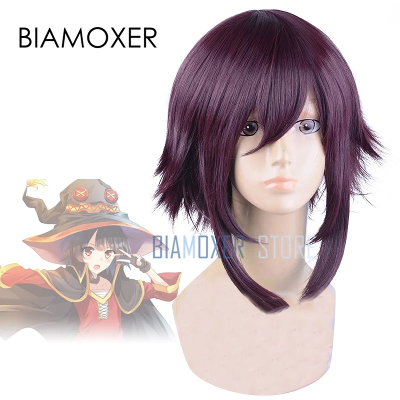 Biamoxer KonoSuba благословение Бога на этот чудесный мир костюм мегумина косплей парик +