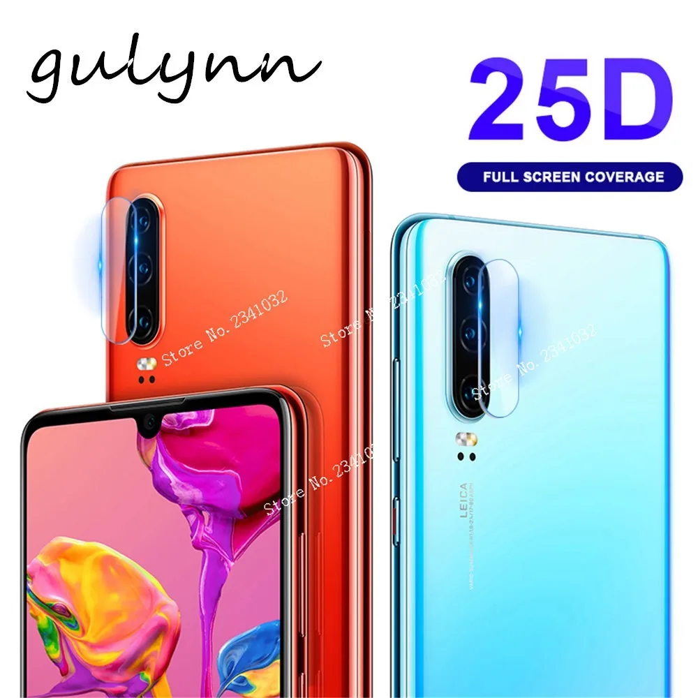 

2PC Clear 25D Back Camera Lens Screen Protector Protective Film Tempered Glass For HuaWei Y7 P 30 20 P Smart 2019 Lite Pro Cover