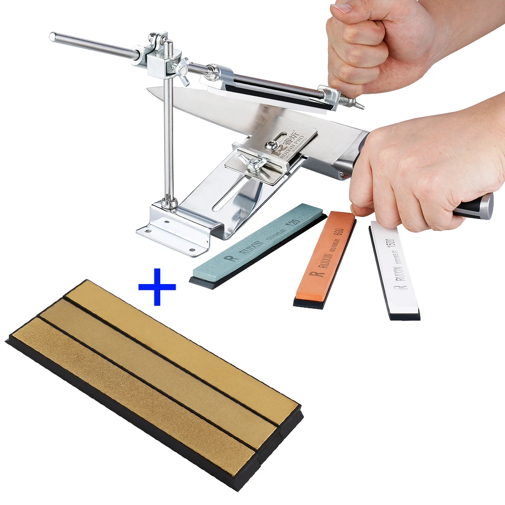 

Ruixin Pro III Knife Sharpener Professional Iron Steel Chef Knife Sharpener Angle Diamond Sharpener Knife with Whetstone