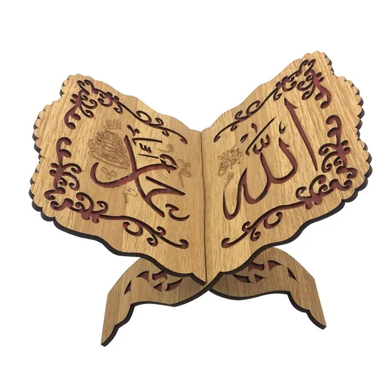 

Eid Mubarak Wooden Bookshelf Bible Frame Wonderful And Unique Works Exquisite Holiday Decoration Photography Accessories Gift