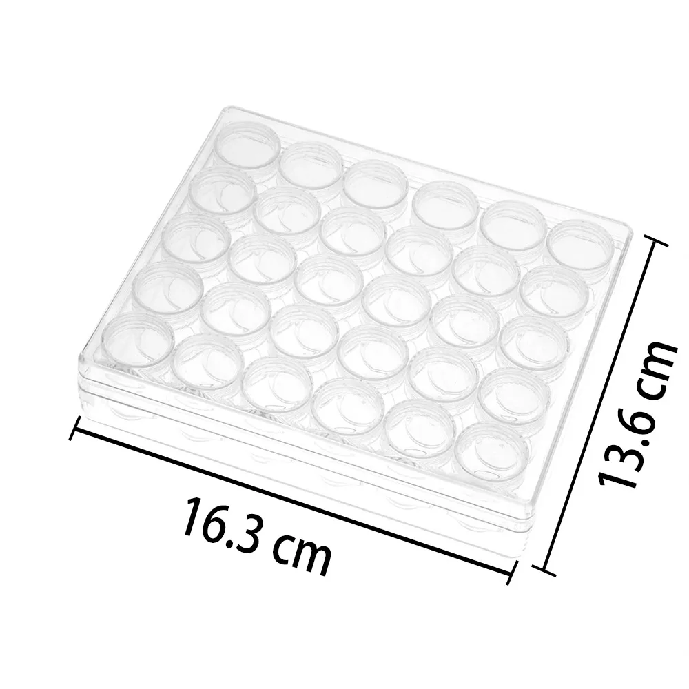 

Grids Diamond Embroidery Storage Box Diamond Painting Accessory Boxes Case Tools Makeup Organizer Cell Container