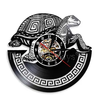

3D Silent Quartz Turtle Animals Vinyl Record Wall Clock Nursery Nature Creature Tortoise Kids Room Decor Wall Art Hanging Clock