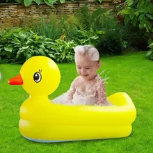 Мультяшная складываемая портативная ванная для детей Наслаждайтесь летом надувная Ванна безопасный бассейн Подушка подарок