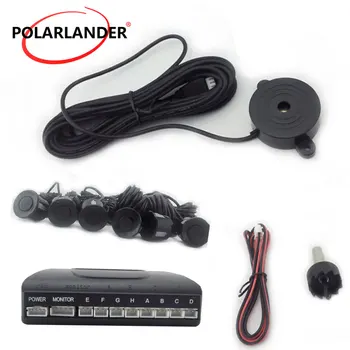 

6 Sensors Radar Detector System Kit Monitor Auto Reverse BEBE sound Alarm Indicator Probe Car Parking Sensor 12V