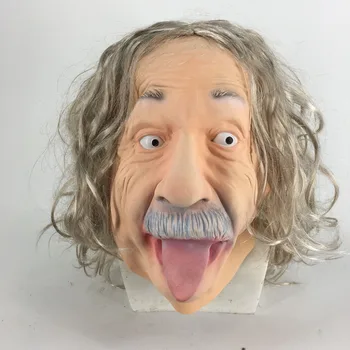 

fabulous realistic Celebrity cosplay costume party halloween wonderful Albert Einstein mask