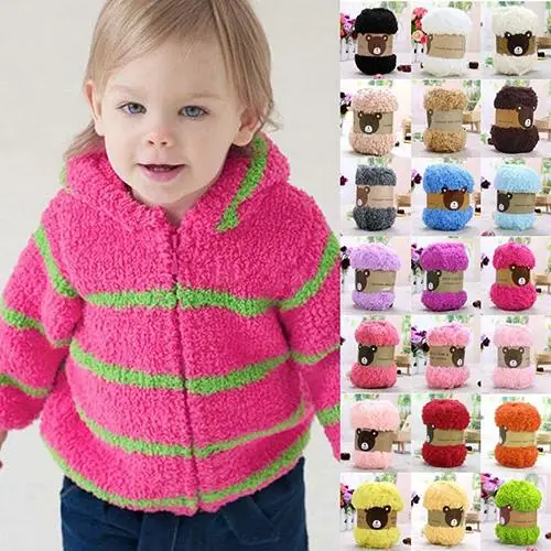 

1Pc Super Soft Double Knitting Wool Acrylic Thick Color Scarf Yarn Ball