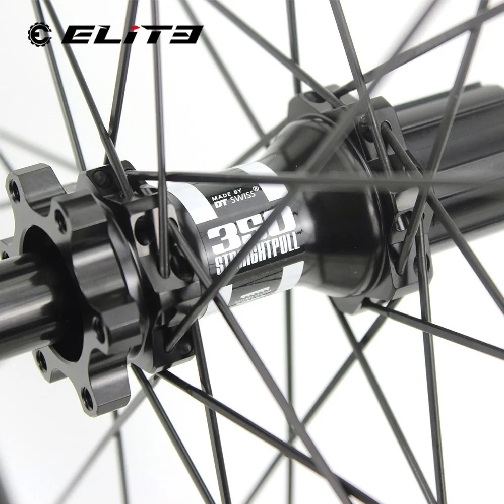 Discount Elite Road Carbon Disc Wheels Clincher 700c Wheelset DT Swiss 350 Hub 30 38 47 50 60 88mm 1423 Spoke Sapim Secure Lock Nipple 4