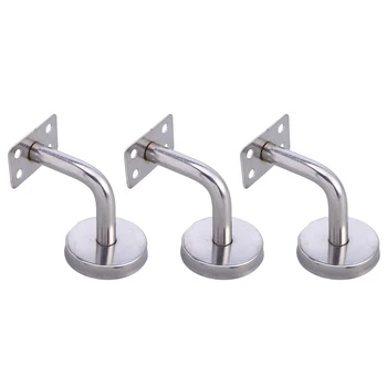 

3PCS Elegant Replacement Handrail Bannister Stair Rail Supports Brackets For Hotel Gym Villa Restaurant Office Building