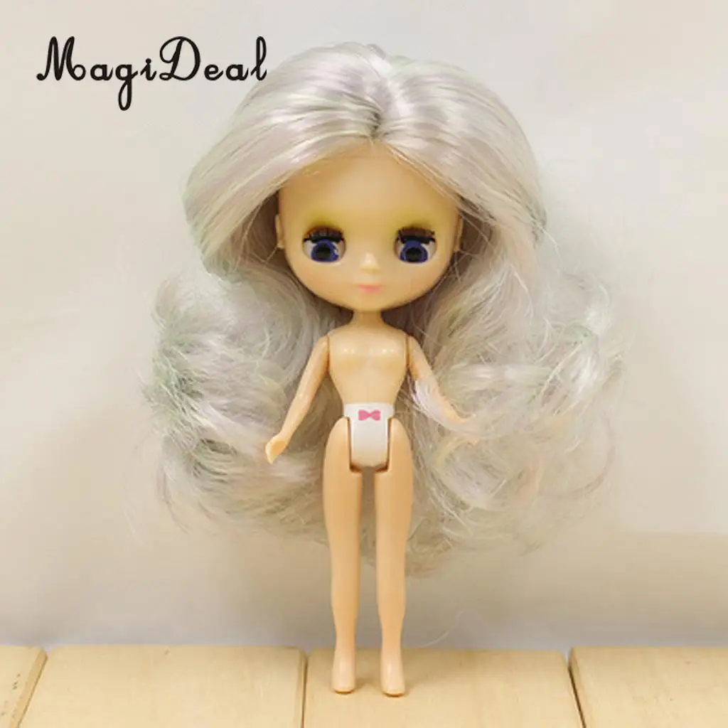 7.5cm Plastic Mini Doll Body for Petite Doll Custom DIY Accessories Kids Children Pretend Play Toy petite patisserie