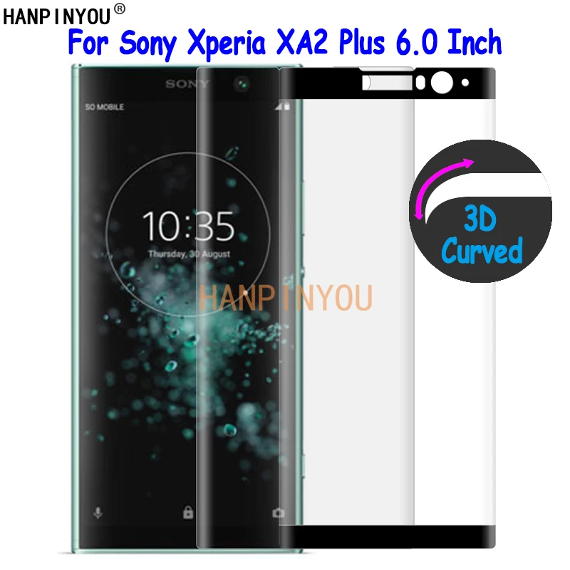 

For Sony Xperia XA2 Plus H3413 H4413 6.0" 9H Ultra Thin 3D Curved Full Cover Front Tempered Glass Film Screen Protector Guard