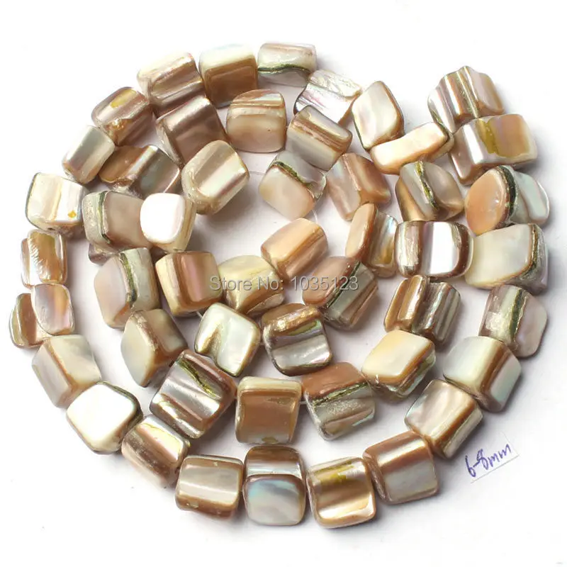 

Free Shipping 8-10mm Natural White Color Freeform Shape Shell MOP DIY Gems Loose Beads Strand 15" Jewelry Accessory w964