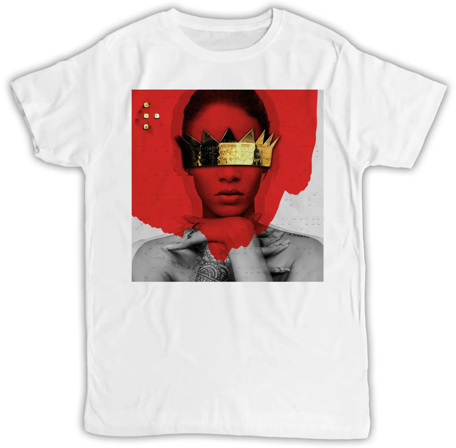 

RIHANNA ANTI IDEAL GIFT RETRO COOL DESIGNER, SHORT SLEEVE MENS T SHIRT Man Fashion O-Neck cotton T Shirt Hip Hop Shirt