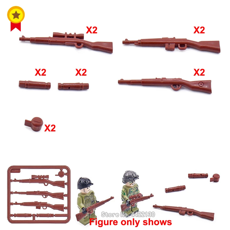 

PUBG Building Blocks Germany military army equipment Mini Ww2 arms KAR 98K Gewehr43 compatible legoINGlys Figures Toy gift
