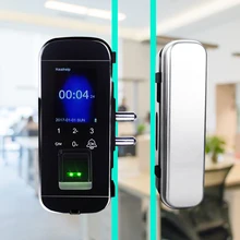 Высококачественные очки для офиса отпечатков пальцев Дверной замок стекло биометрический дверной замок поставщик биометрический