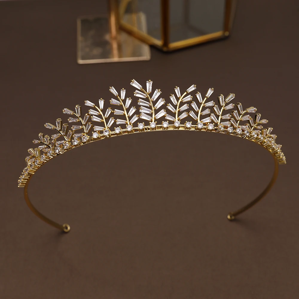 Charming Cubic Zirconia Tiara Crown Zircon Princess Headband