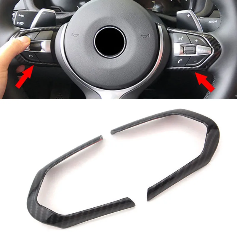 

Carbon Fiber Style ABS Steering Wheel Frame Trim Pro For BMW M3/M4/M5 1 3 Series
