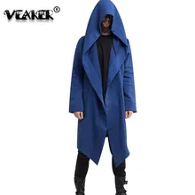 3XL толстовки мужской черный кардиган толстовка мужская с капюшоном мантия одежда плащ Новая ветровка верхняя одежда крутая куртка с воротником