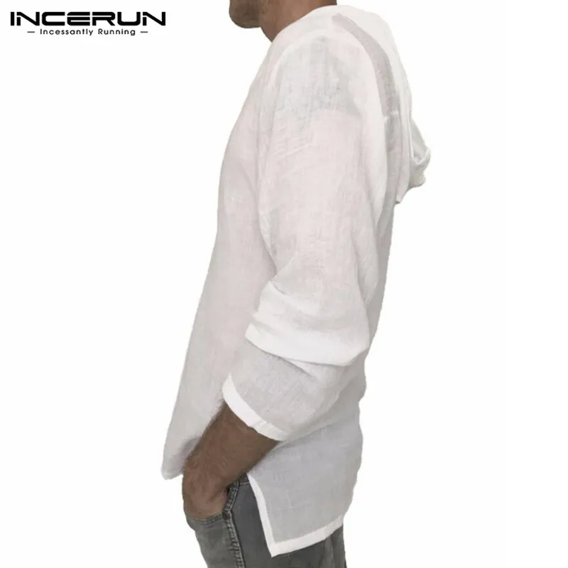 Fashion Hiphop Men's T-Shirts V-Neck Long Sleeve Hoodie Tee Tops 100%Cotton Casual Shirts Men Clothing White Tshirts Masculina Fashion Hiphop Men's T-Shirts V-Neck Long Sleeve Hoodie Tee Tops 100%Cotton Casual Shirts Men Clothing White Tshirts Masculina