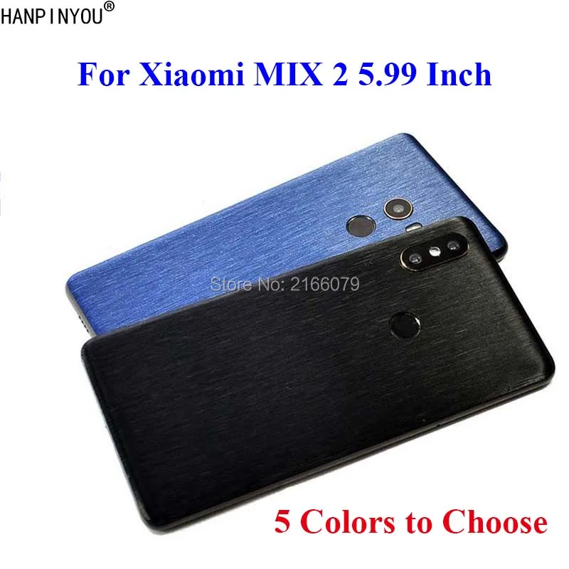 

For Xiaomi Mi MIX 2 Mix2 5.99" Full Cover Back Brushed Metal Decal Skin Phone Protective Film Wire Drawing Sticker