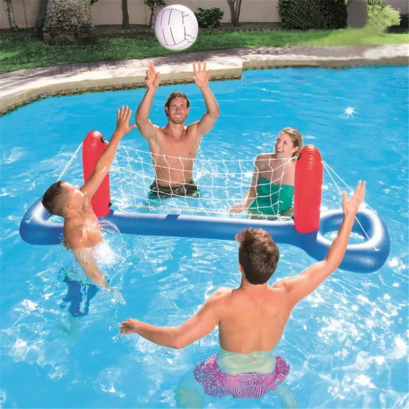 Водяная надувная игрушка для бассейна, баскетбола, волейбола, гандбола, ПВХ, пластиковая нейлоновая сетка, водный мяч, игровая модель, набор для детей
