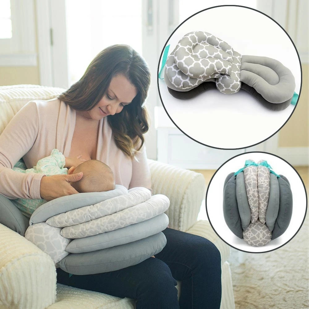 Coussin d'allaitement réglable multifonction allaitement multi-couche bébé oreiller nouveau-né femmes enceintes oreillers coussin infantile