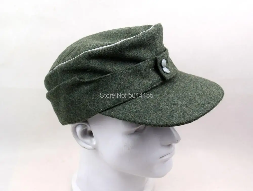 Collectable German Officer M43 WH EM field  Panzer Wool Cap Hat Green 3