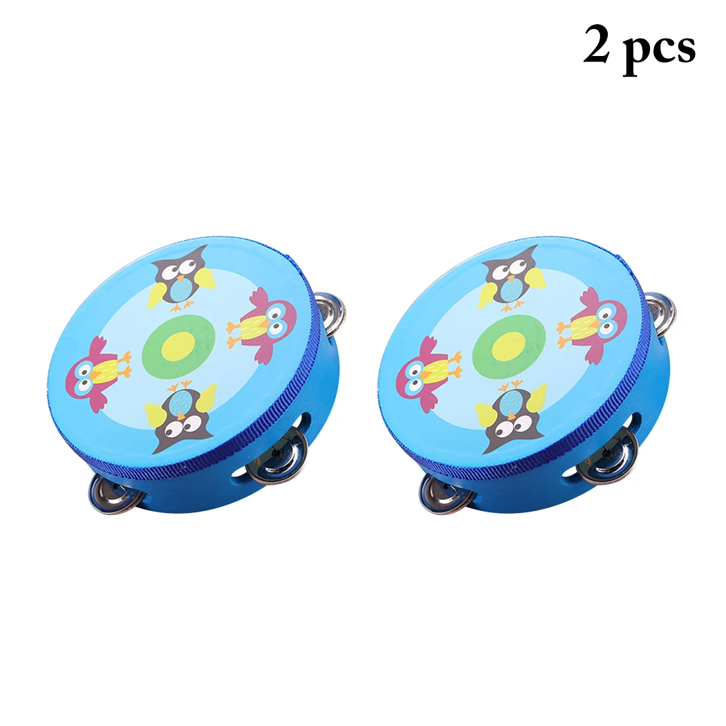 

2PCS Musical Percussion Hand Drum Educational Toy Musical Instrument for Kids